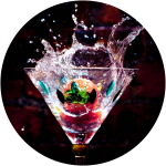 Cocktail Glass Splash