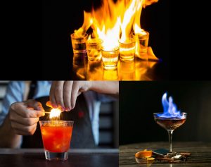 Flaming Drinks & Cocktails